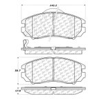 Centric 102.11040 Disc Brake Pad Set - Front - view 5
