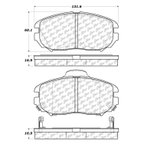 Centric 102.11250 Disc Brake Pad Set - Front - view 6