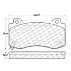 Centric 102.11490 Disc Brake Pad Set - Front - view 5