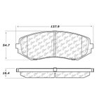 Centric 102.11880 Disc Brake Pad Set - Front - view 5
