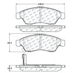 Centric 102.11950 Disc Brake Pad Set - Front - view 5