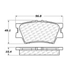 Centric 102.12120 Disc Brake Pad Set - Rear - view 5