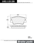 Centric 102.12120 Disc Brake Pad Set - Rear - view 1