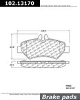 Centric 102.13170 Disc Brake Pad Set - Rear - view 1