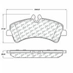 Centric 102.13180 Disc Brake Pad Set - Rear - view 6