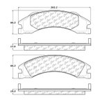 Centric 102.13290 Disc Brake Pad Set - Rear - view 5