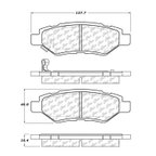 Centric 102.13370 Disc Brake Pad Set - Rear - view 5