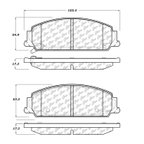 Centric 102.13510 Disc Brake Pad Set - Front - view 5