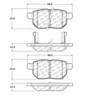 Centric 102.14230 Disc Brake Pad Set - Rear - view 5