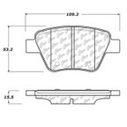 Centric 102.14560 Disc Brake Pad Set - Rear - view 5