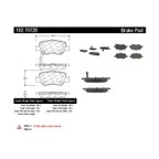 Centric 102.15720 Disc Brake Pad Set - Rear - view 6