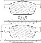 Centric 102.16450 Disc Brake Pad Set - Front - view 4