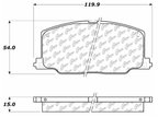Centric 103.03560 Disc Brake Pad Set - Front - view 5