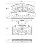 Centric 103.03700 Disc Brake Pad Set - Front - view 5