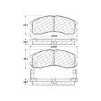 Centric 103.03990 Disc Brake Pad Set - Front - view 6
