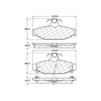 Centric 103.04130 Disc Brake Pad Set - Rear - view 6