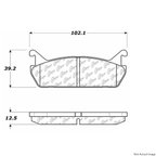Centric 103.04580 Disc Brake Pad Set - Rear - view 1