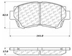 Centric 103.04760 Disc Brake Pad Set - Front - view 5