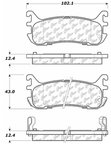 Centric 103.06360 Disc Brake Pad Set - Rear - view 5