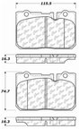 Centric 103.06650 Disc Brake Pad Set - Front - view 5