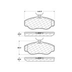 Centric 103.06760 Disc Brake Pad Set - Front - view 6