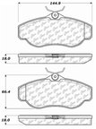 Centric 103.06760 Disc Brake Pad Set - Front - view 5