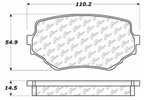Centric 103.06800 Disc Brake Pad Set - Front - view 5