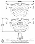 Centric 103.06831 Disc Brake Pad Set - Rear - view 5