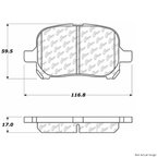 Centric 103.07070 Disc Brake Pad Set - Front - view 1