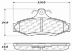 Centric 103.07240 Disc Brake Pad Set - Rear - view 5