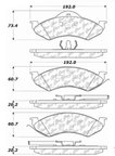 Centric 103.07460 Disc Brake Pad Set - Front - view 5
