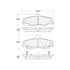 Centric 103.07500 Disc Brake Pad Set - Rear - view 6