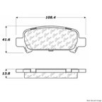 Centric 103.07700 Disc Brake Pad Set - Rear - view 1
