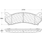 Centric 103.07850 Disc Brake Pad Set - Front or Rear - view 6