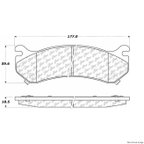 Centric 103.07850 Disc Brake Pad Set - Front or Rear - view 1