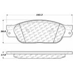 Centric 103.08050 Disc Brake Pad Set - Front - view 7