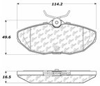 Centric 103.08060 Disc Brake Pad Set - Rear - view 5
