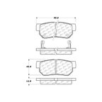 Centric 103.08130 Disc Brake Pad Set - Rear - view 6