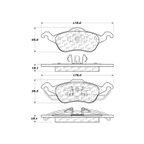 Centric 103.08160 Disc Brake Pad Set - Front - view 6