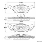 Centric 103.08160 Disc Brake Pad Set - Front - view 1