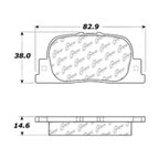 Centric 103.08350 Disc Brake Pad Set - Rear - view 6