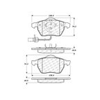 Centric 103.08400 Disc Brake Pad Set - Front - view 7