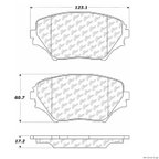 Centric 103.08620 Disc Brake Pad Set - Front - view 1
