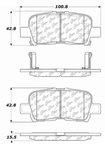 Centric 103.08650 Disc Brake Pad Set - Rear - view 5