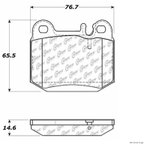 Centric 103.08740 Disc Brake Pad Set - Rear - view 1