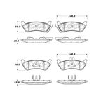 Centric 103.08750 Disc Brake Pad Set - Rear - view 6