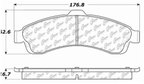 Centric 103.08820 Disc Brake Pad Set - Front - view 5