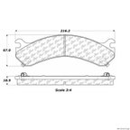 Centric 103.09090 Disc Brake Pad Set - Rear - view 1