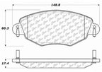 Centric 103.09100 Disc Brake Pad Set - Front - view 5
