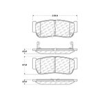 Centric 103.09540 Disc Brake Pad Set - Rear - view 6